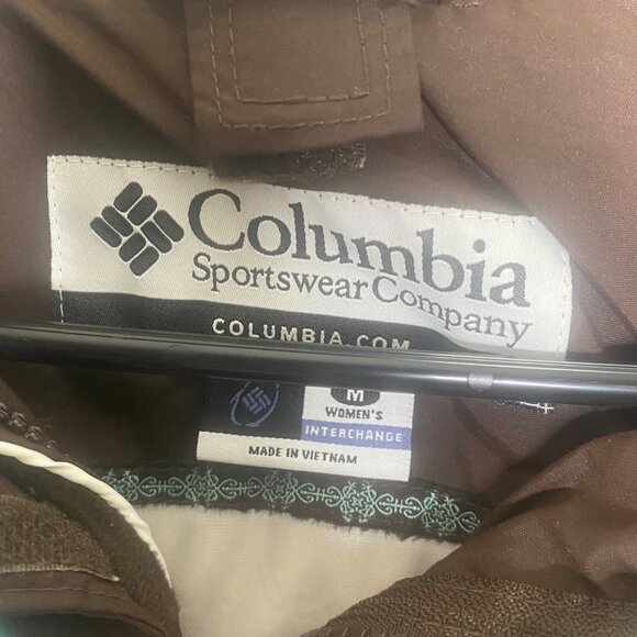 Columbia Interchange Jacket Womens M Hooded Nylon Windbreaker Water Resistant - Picture 2 of 10